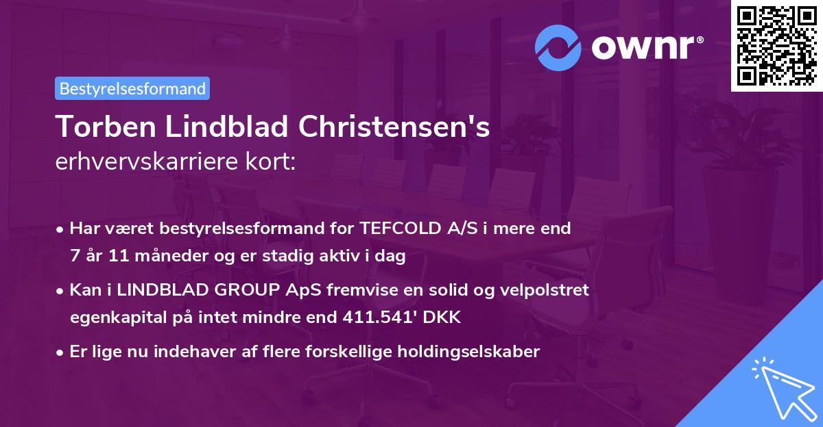 Torben Lindblad Christensen's erhvervskarriere kort