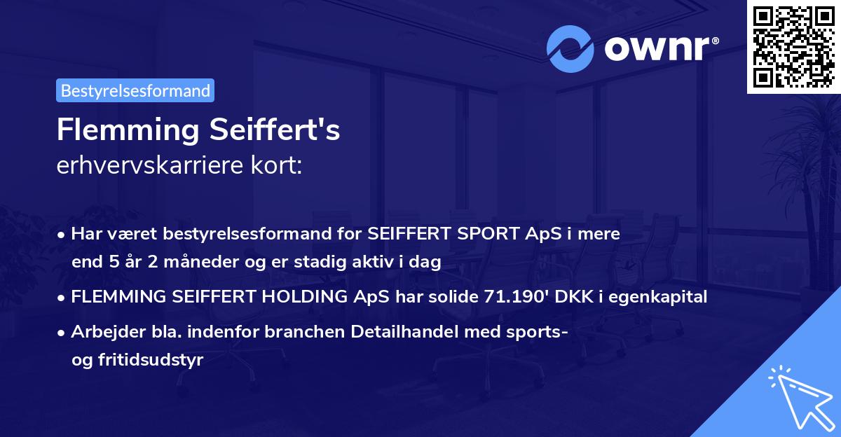 Flemming Seiffert's erhvervskarriere kort