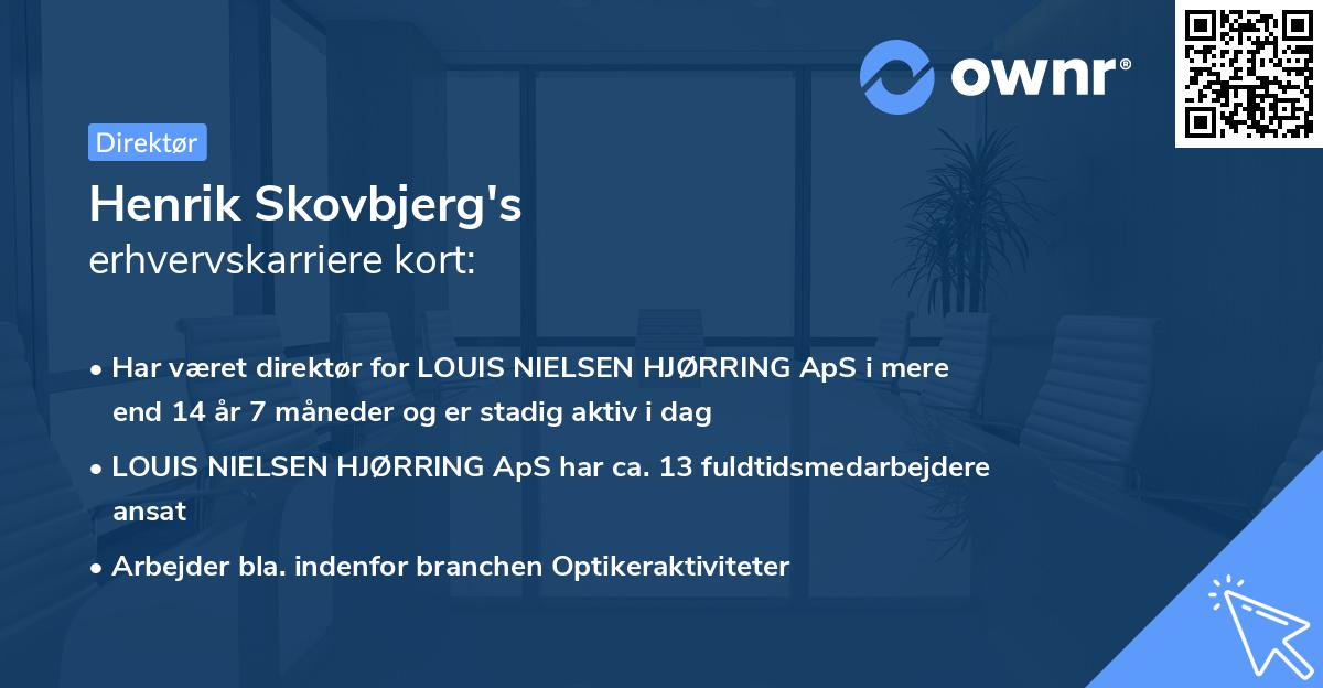 Henrik Skovbjerg's erhvervskarriere kort