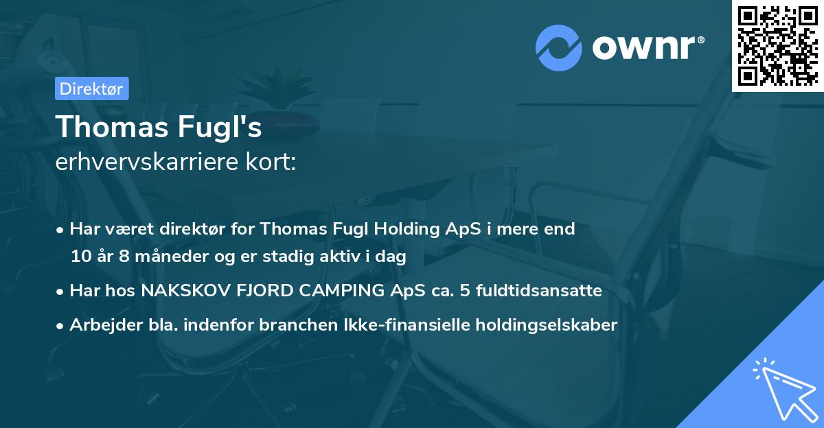 Thomas Fugl's erhvervskarriere kort