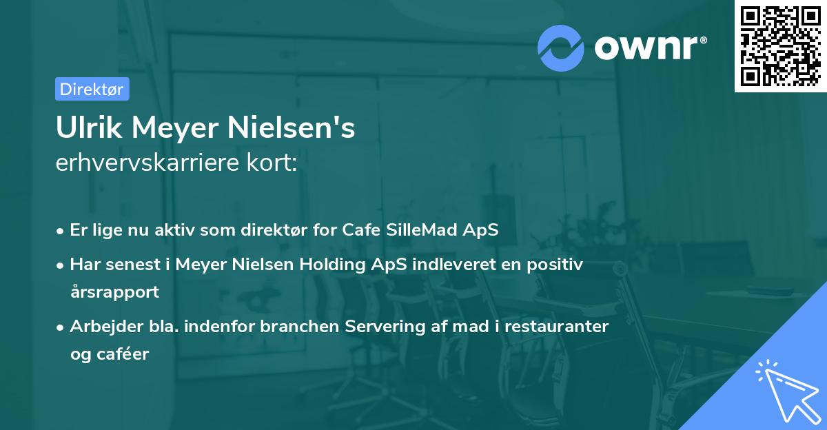 Ulrik Meyer Nielsen's erhvervskarriere kort