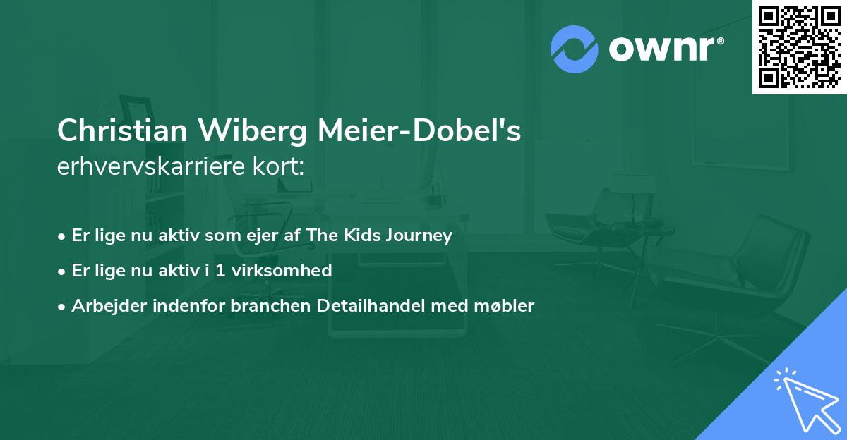 Christian Wiberg Meier-Dobel's erhvervskarriere kort