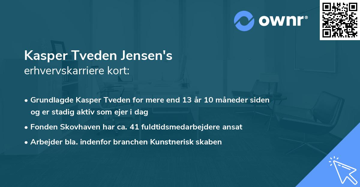 Kasper Tveden Jensen's erhvervskarriere kort