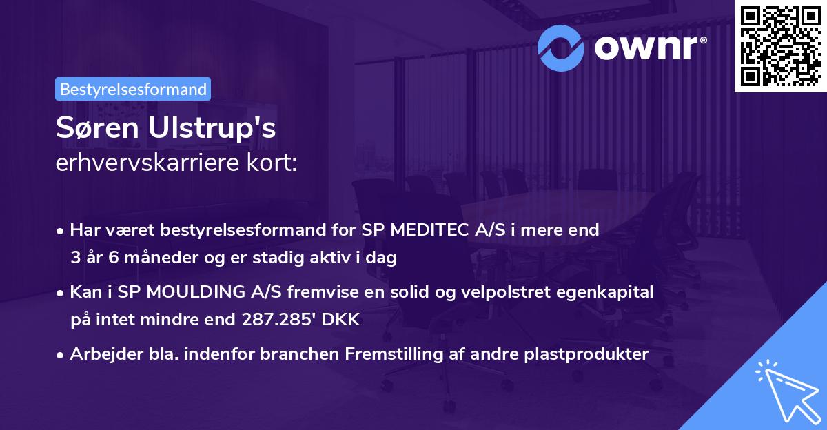 Søren Ulstrup's erhvervskarriere kort