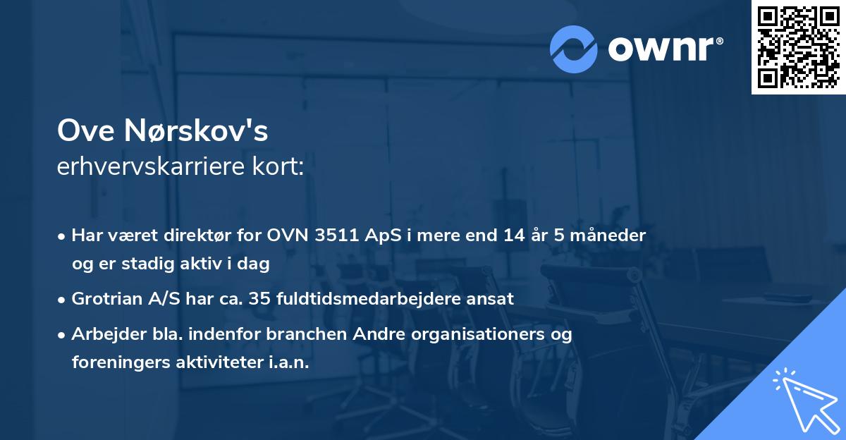 Ove Nørskov's erhvervskarriere kort