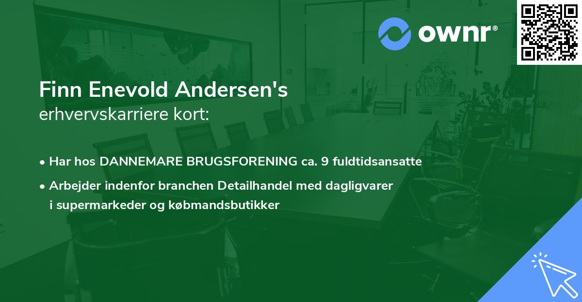 Finn Enevold Andersen's erhvervskarriere kort