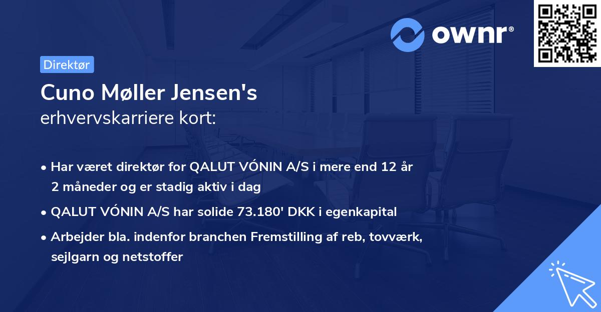 Cuno Møller Jensen's erhvervskarriere kort