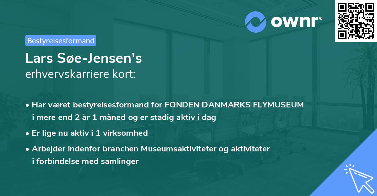 Lars Søe-Jensen's erhvervskarriere kort