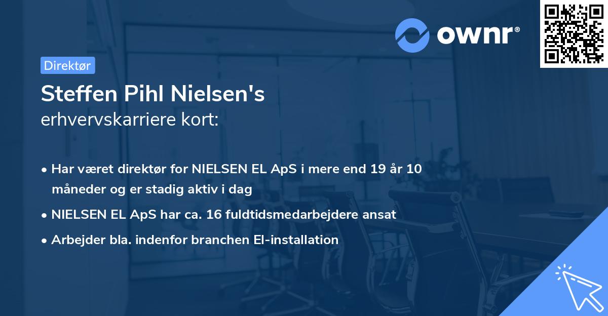 Steffen Pihl Nielsen's erhvervskarriere kort
