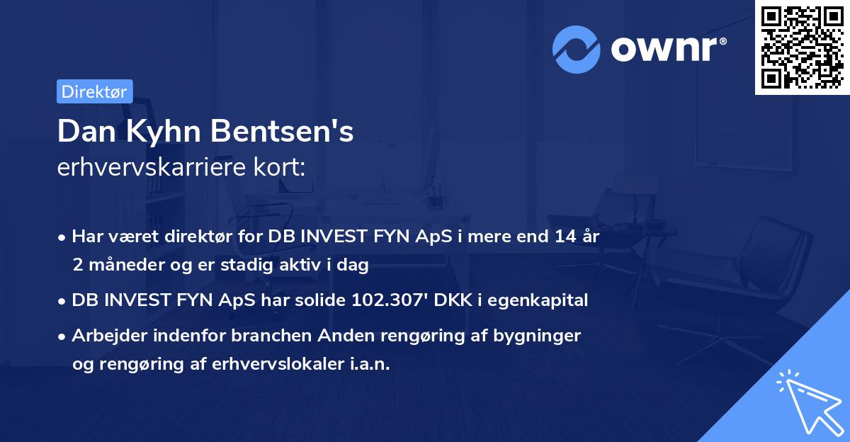 Dan Kyhn Bentsen's erhvervskarriere kort