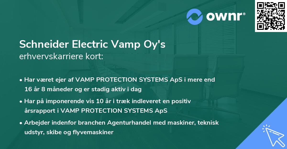 Schneider Electric Vamp Oy's erhvervskarriere kort