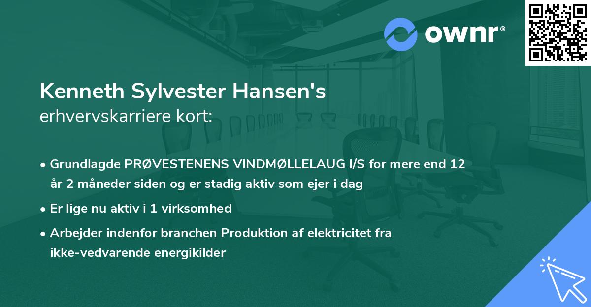 Kenneth Sylvester Hansen's erhvervskarriere kort