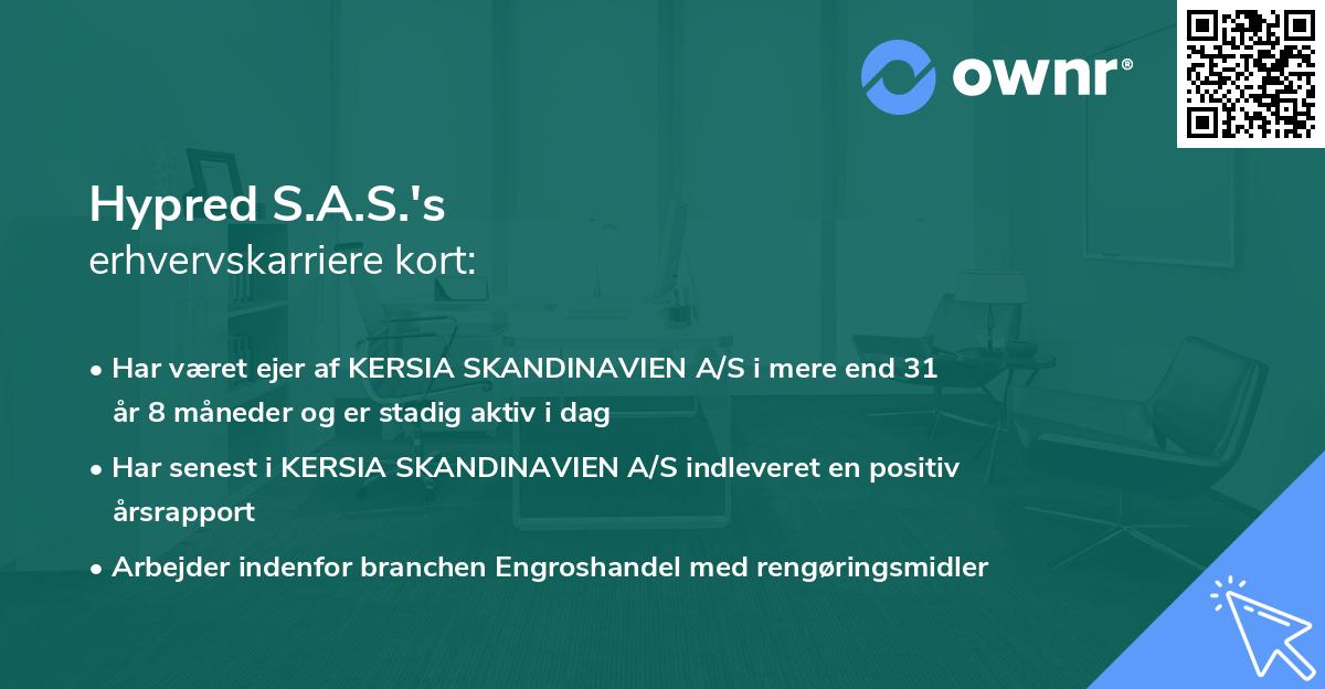 Hypred S.A.S.'s erhvervskarriere kort