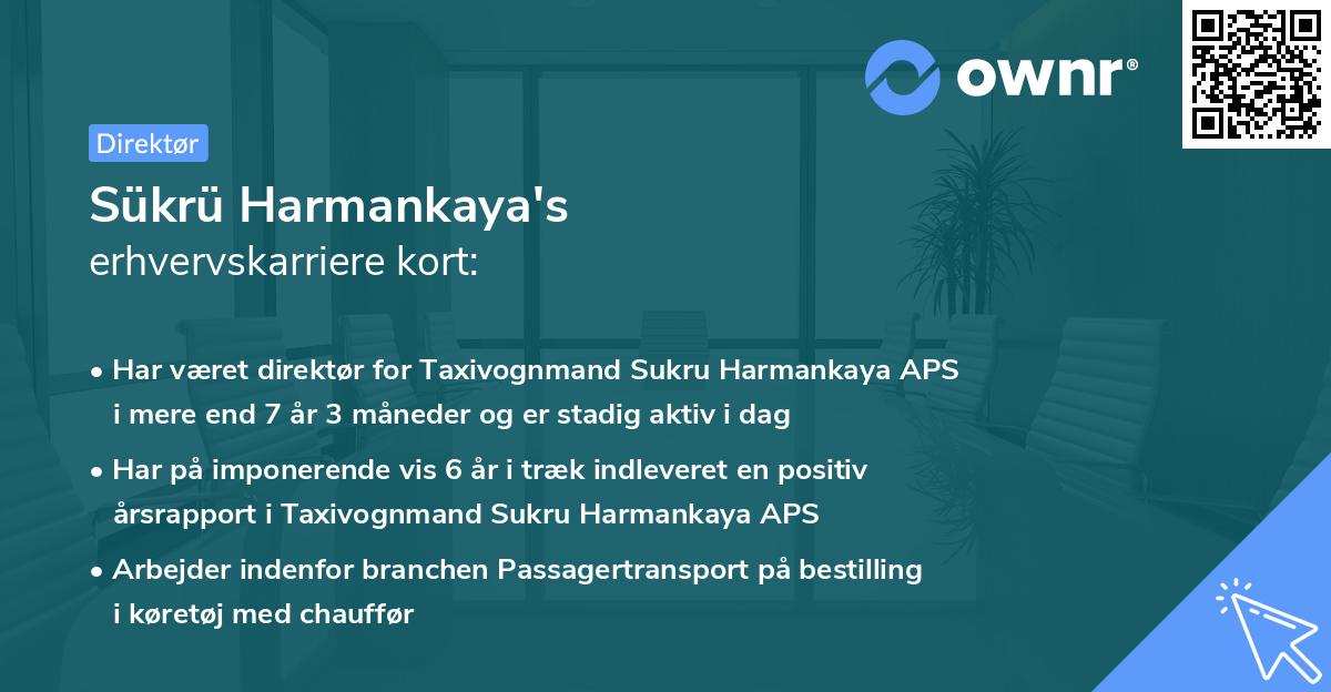 Sükrü Harmankaya's erhvervskarriere kort