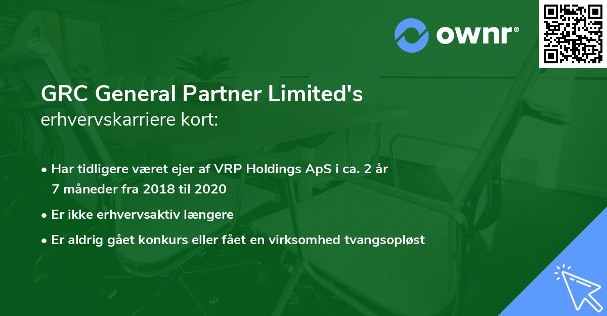 GRC General Partner Limited's erhvervskarriere kort