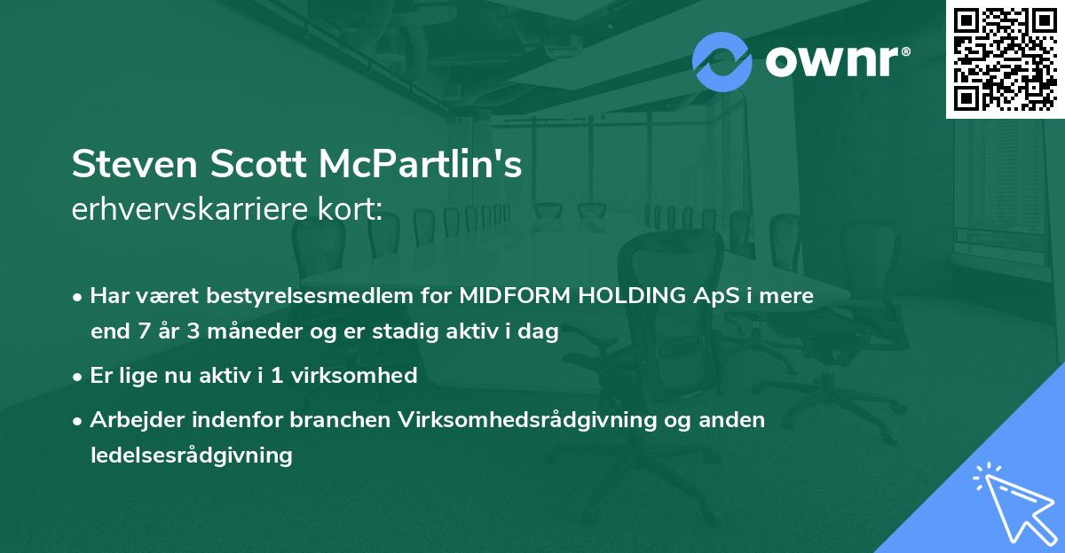 Steven Scott McPartlin's erhvervskarriere kort