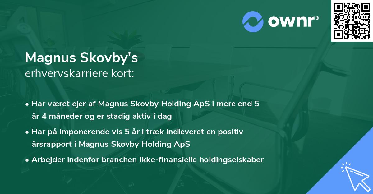 Magnus Skovby's erhvervskarriere kort