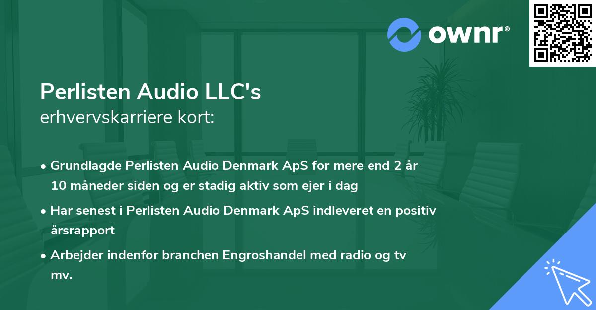 Perlisten Audio LLC's erhvervskarriere kort