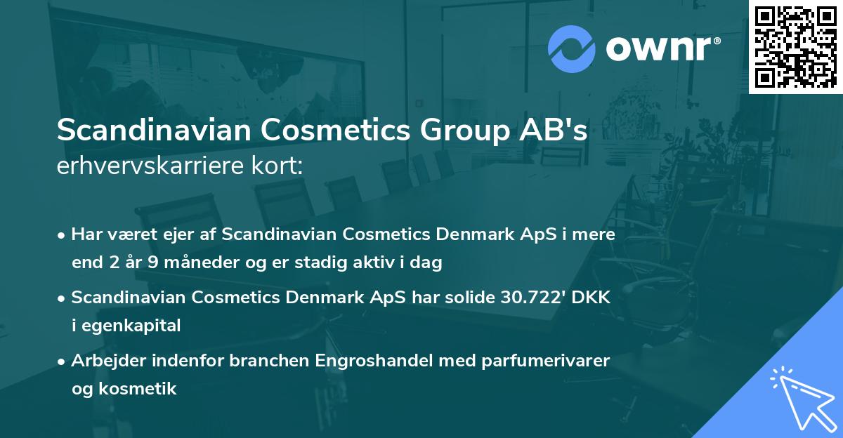 Scandinavian Cosmetics Group AB's erhvervskarriere kort