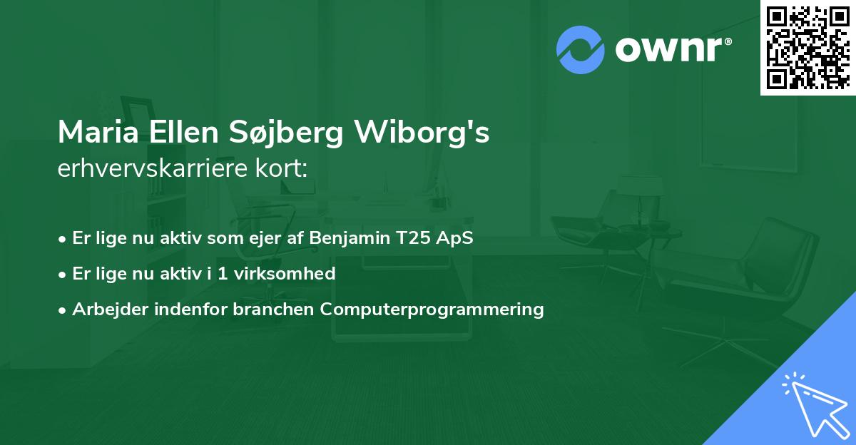 Maria Ellen Søjberg Wiborg's erhvervskarriere kort