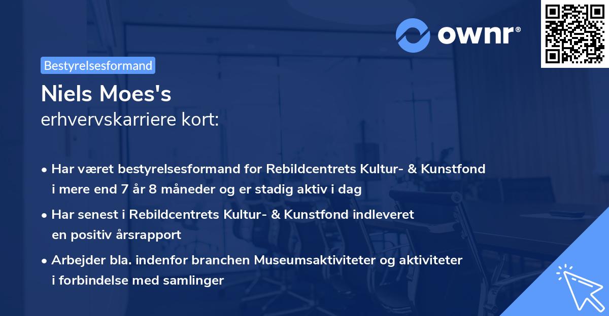 Niels Moes's erhvervskarriere kort