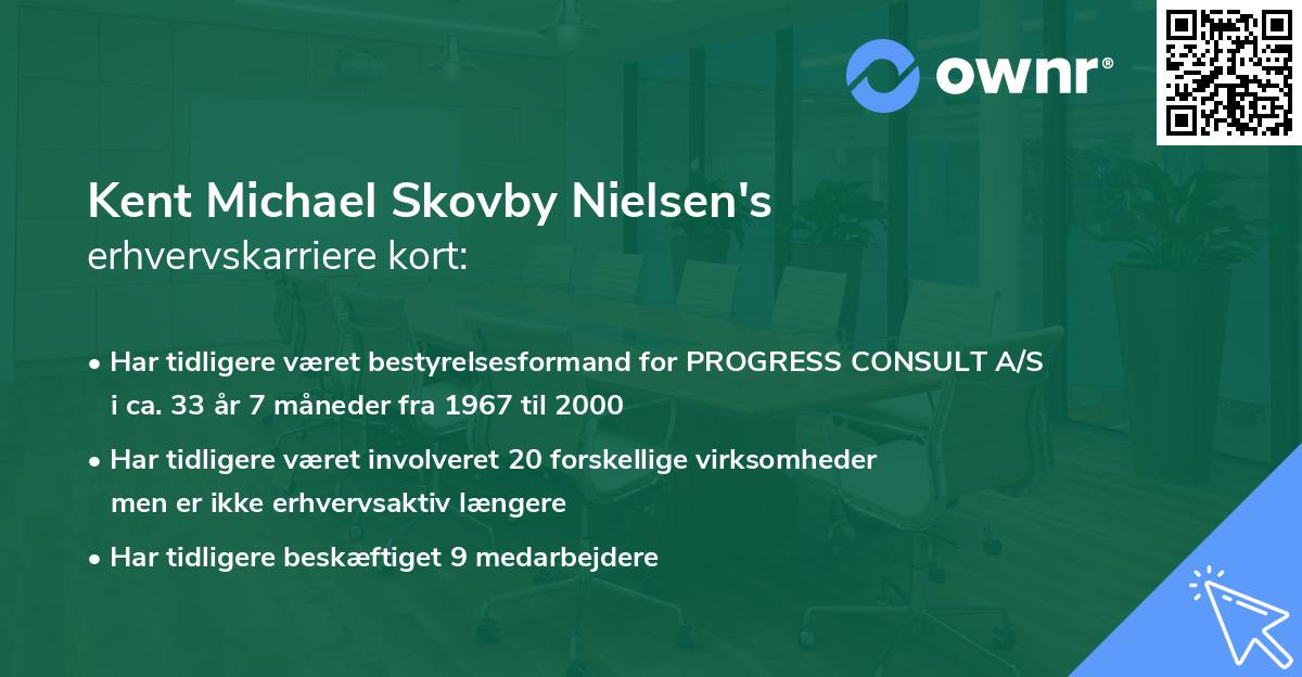 Kent Michael Skovby Nielsen's erhvervskarriere kort