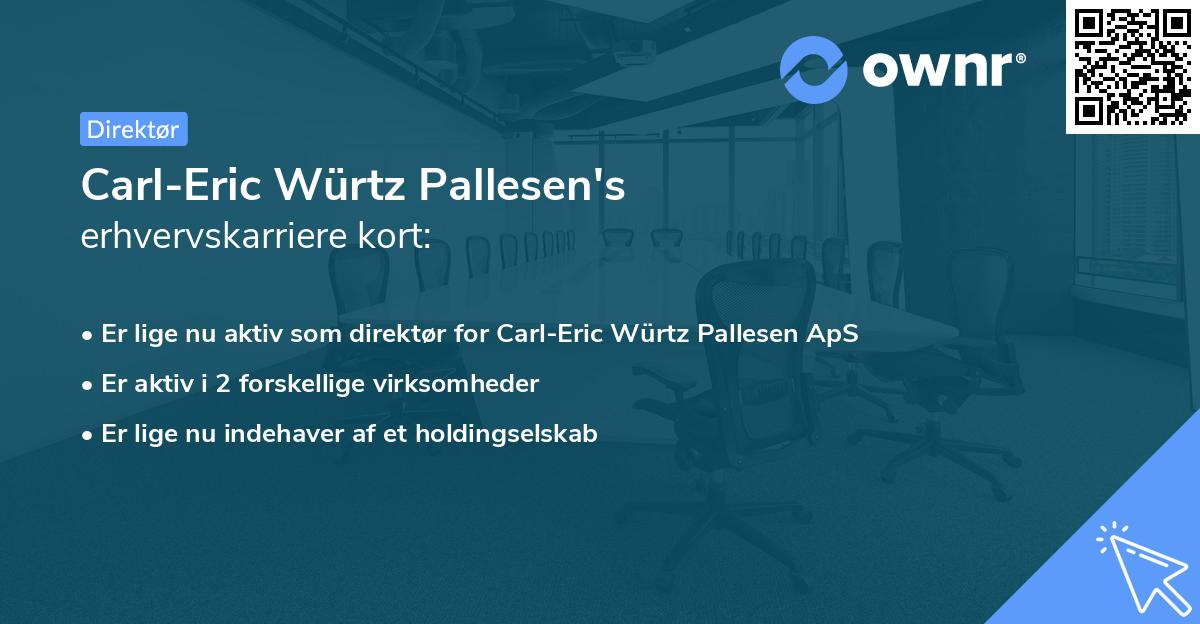 Carl-Eric Würtz Pallesen's erhvervskarriere kort