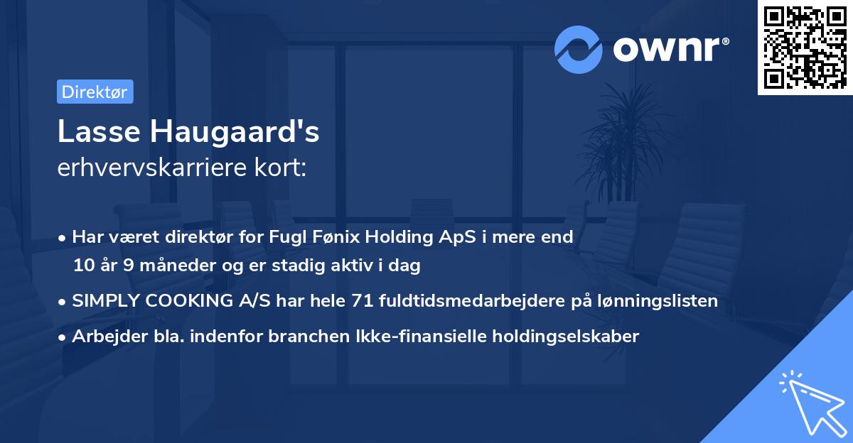 Lasse Haugaard's erhvervskarriere kort