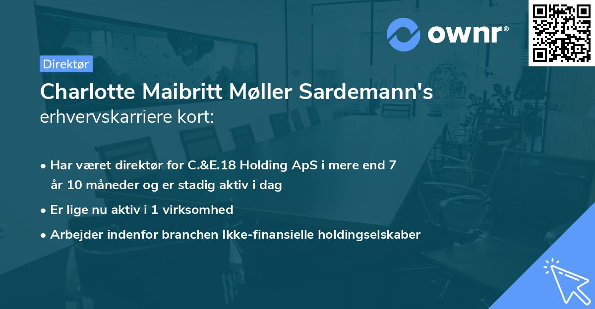Charlotte Maibritt Møller Sardemann's erhvervskarriere kort