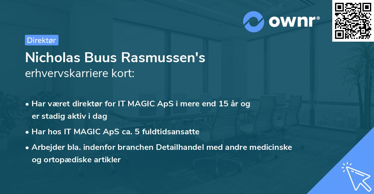 Nicholas Buus Rasmussen's erhvervskarriere kort