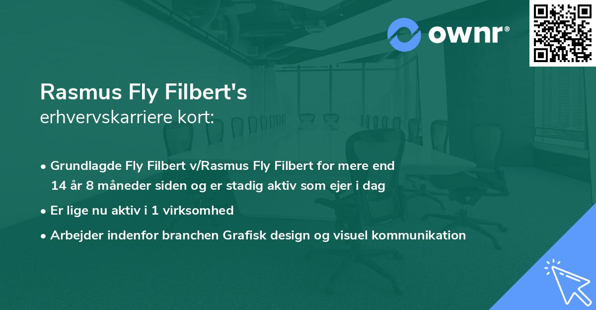 Rasmus Fly Filbert's erhvervskarriere kort