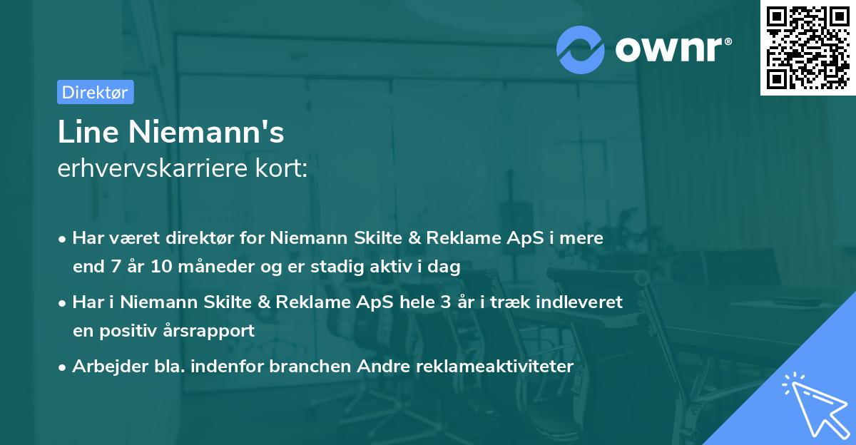 Line Niemann's erhvervskarriere kort