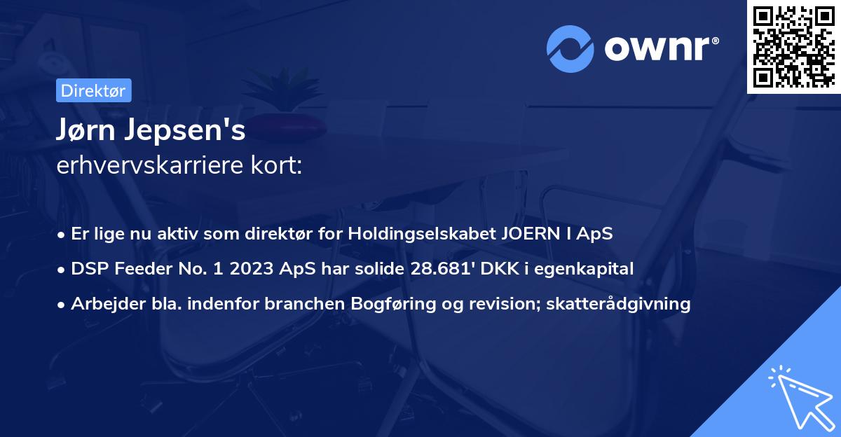 Jørn Jepsen's erhvervskarriere kort
