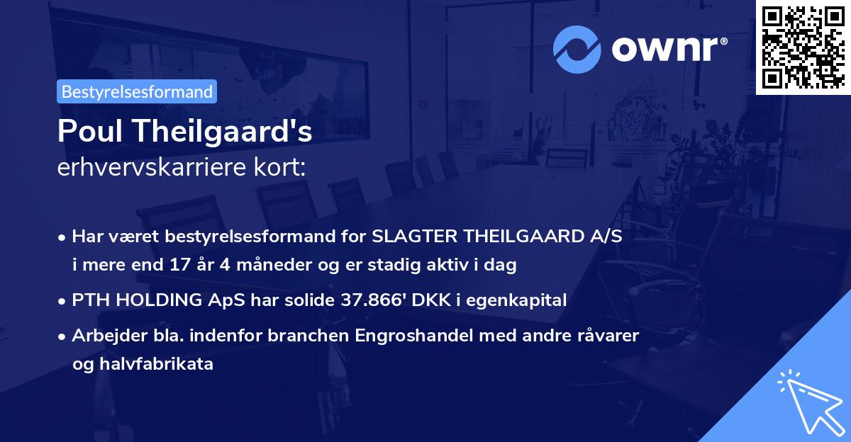 Poul Theilgaard's erhvervskarriere kort