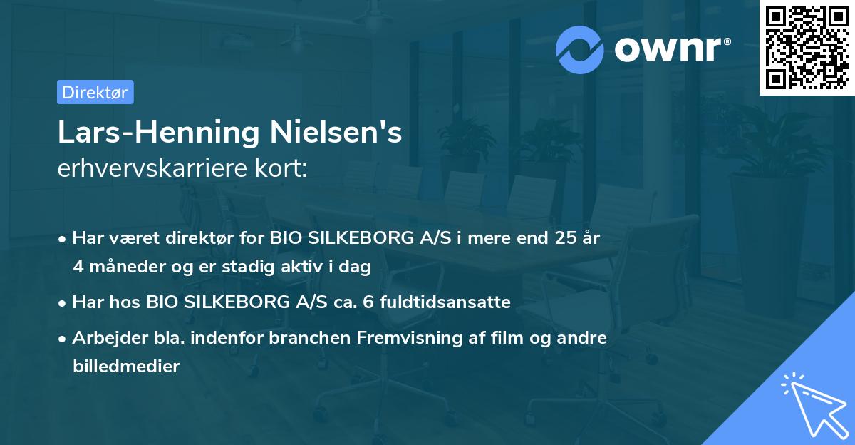 Lars-Henning Nielsen's erhvervskarriere kort