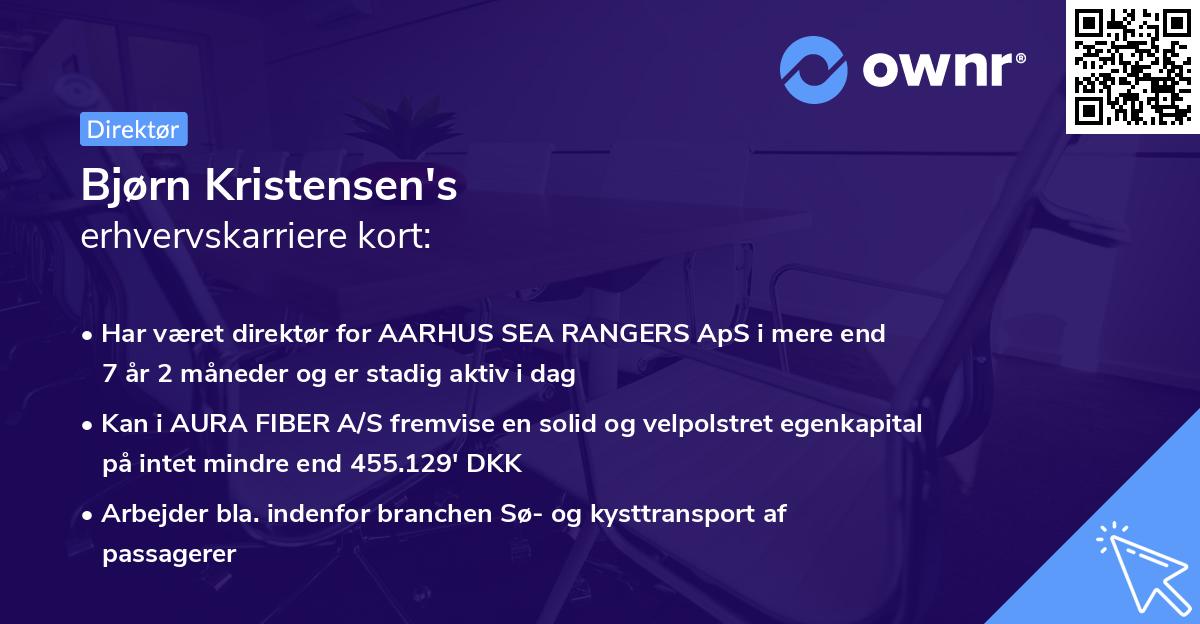 Bjørn Kristensen's erhvervskarriere kort