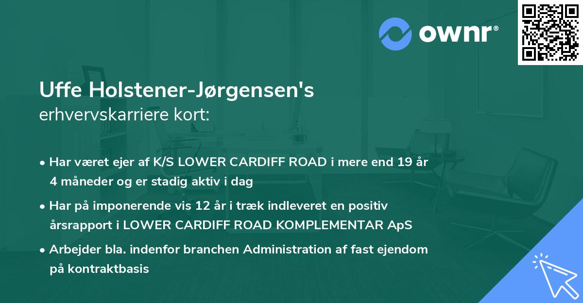 Uffe Holstener-Jørgensen's erhvervskarriere kort