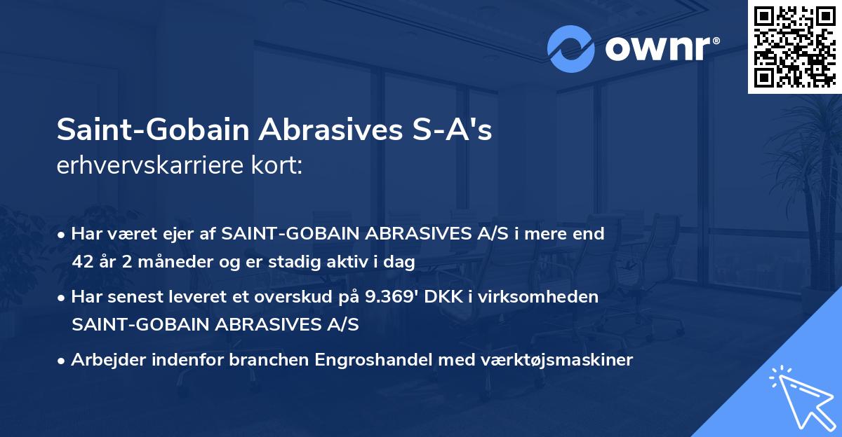 Saint-Gobain Abrasives S-A's erhvervskarriere kort