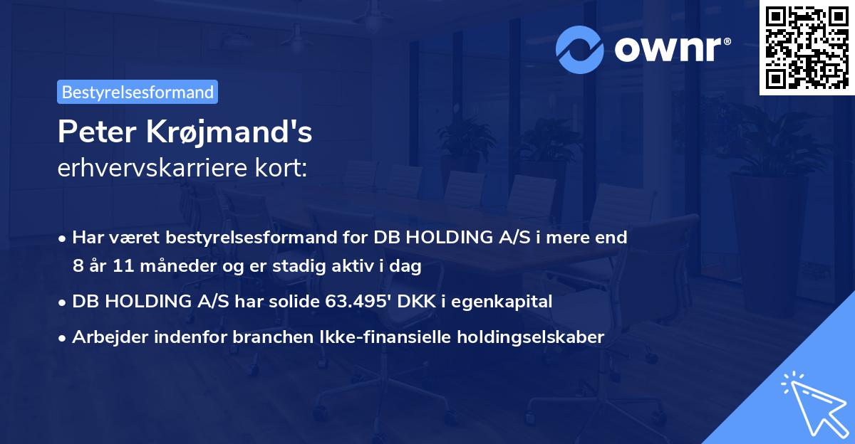 Peter Krøjmand's erhvervskarriere kort