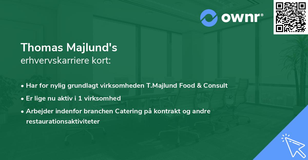 Thomas Majlund's erhvervskarriere kort