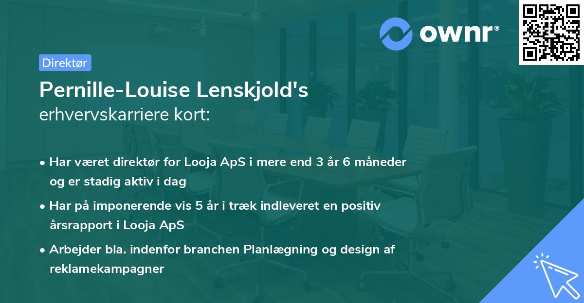 Pernille-Louise Lenskjold's erhvervskarriere kort