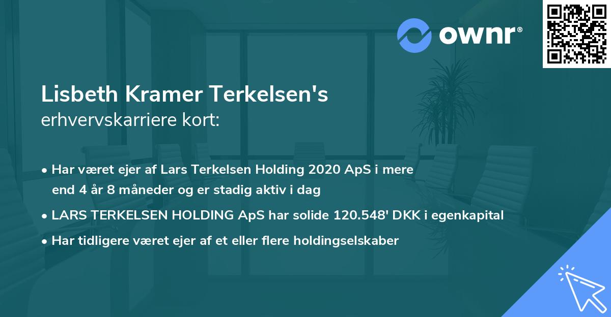 Lisbeth Kramer Terkelsen's erhvervskarriere kort