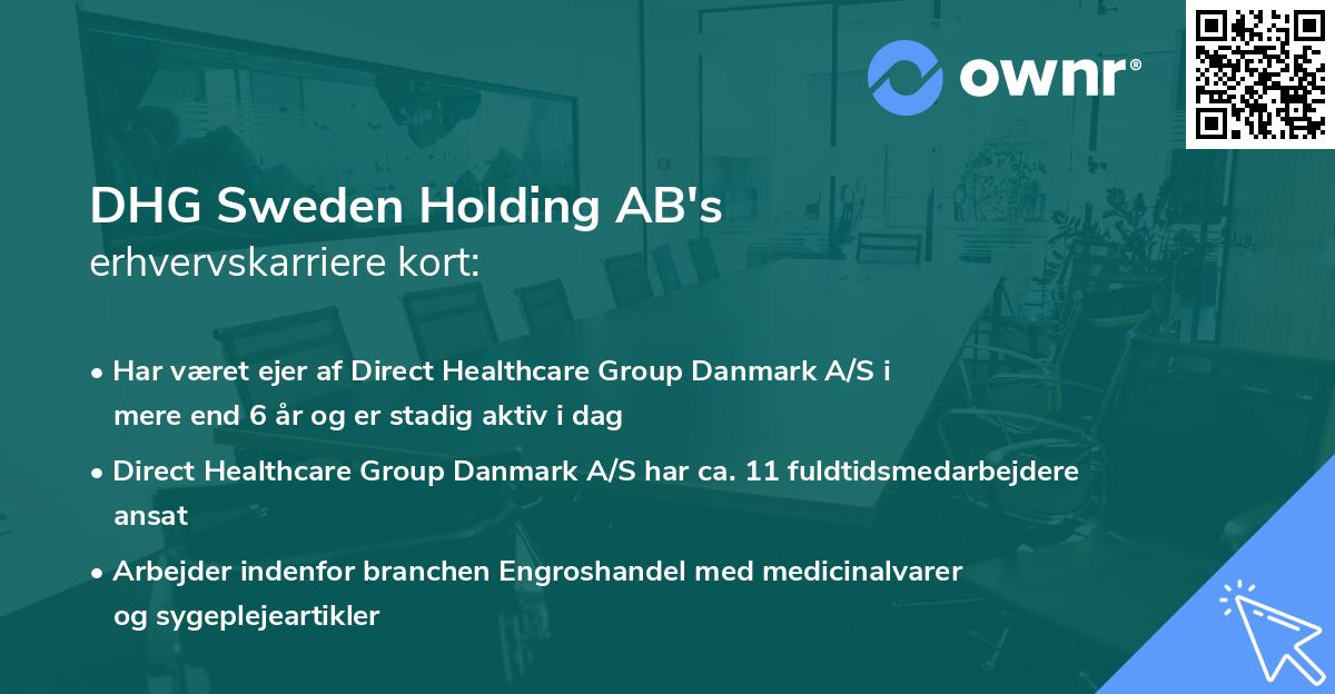 DHG Sweden Holding AB's erhvervskarriere kort