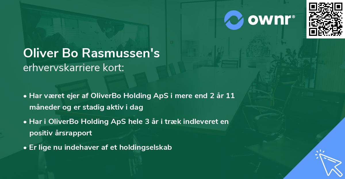 Oliver Bo Rasmussen's erhvervskarriere kort