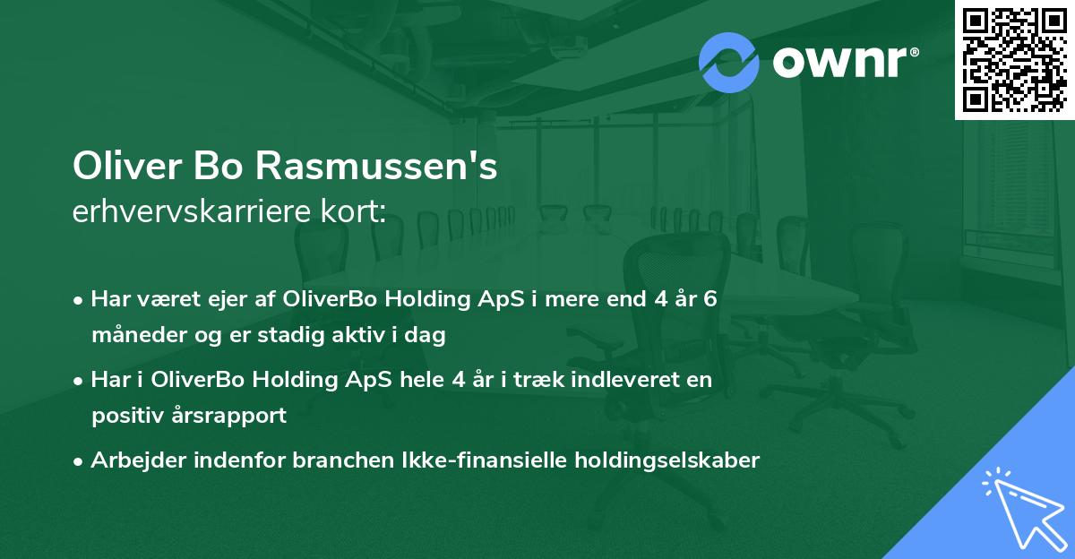Oliver Bo Rasmussen's erhvervskarriere kort