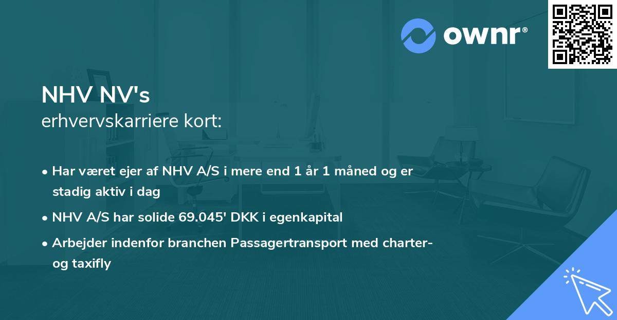 NHV NV's erhvervskarriere kort