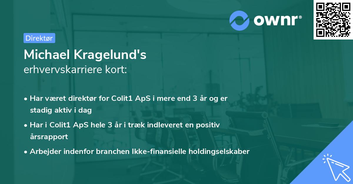 Michael Kragelund's erhvervskarriere kort