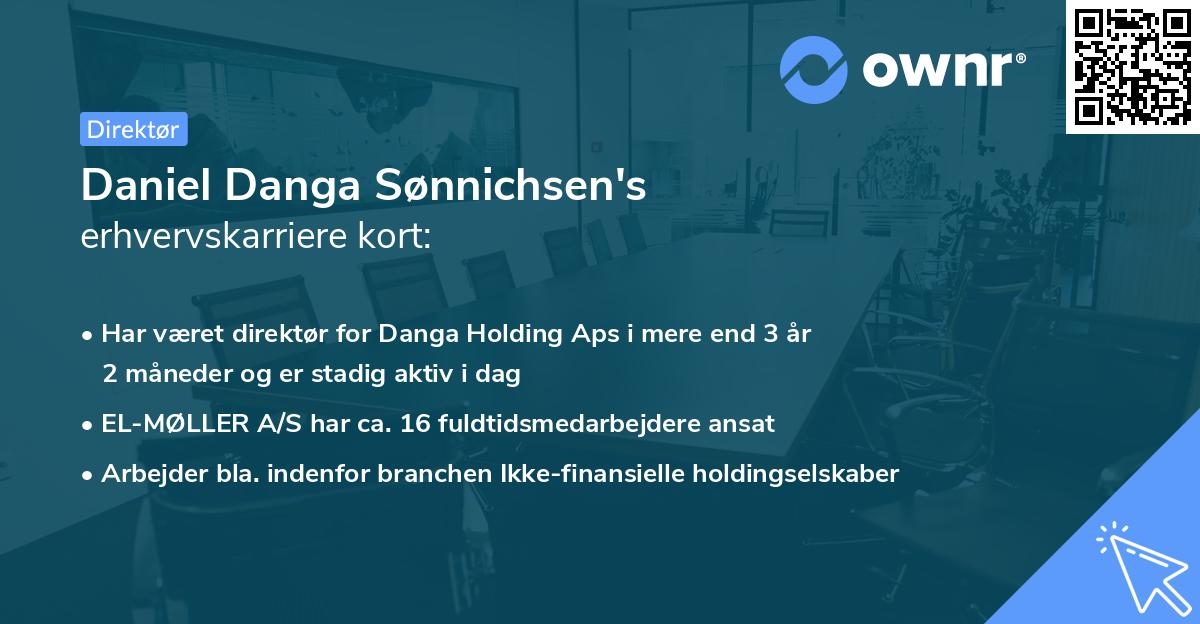Daniel Danga Sønnichsen's erhvervskarriere kort